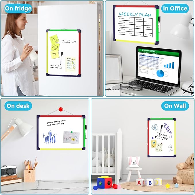 MaxGear Colorful Small Dry Erase Board, Portable Whiteboard - Image 7
