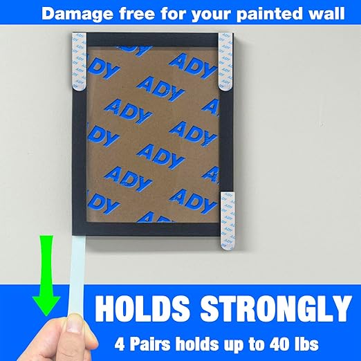 ADY Picture Hanging Strips Heavy Duty 40Pairs，Damage Free Removable Picture - Image 3