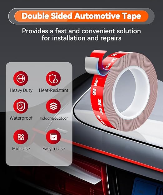 Double Sided Tape Heavy Duty Made of 3M VHB, 30FT Outdoor Heat Resistant - Image 3