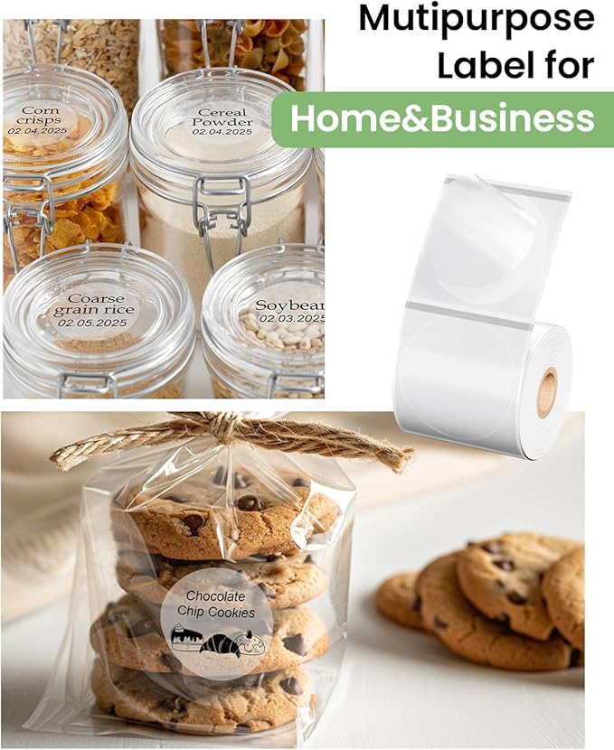 Phomemo Labels - Frosted Clear Round Label - Image 5
