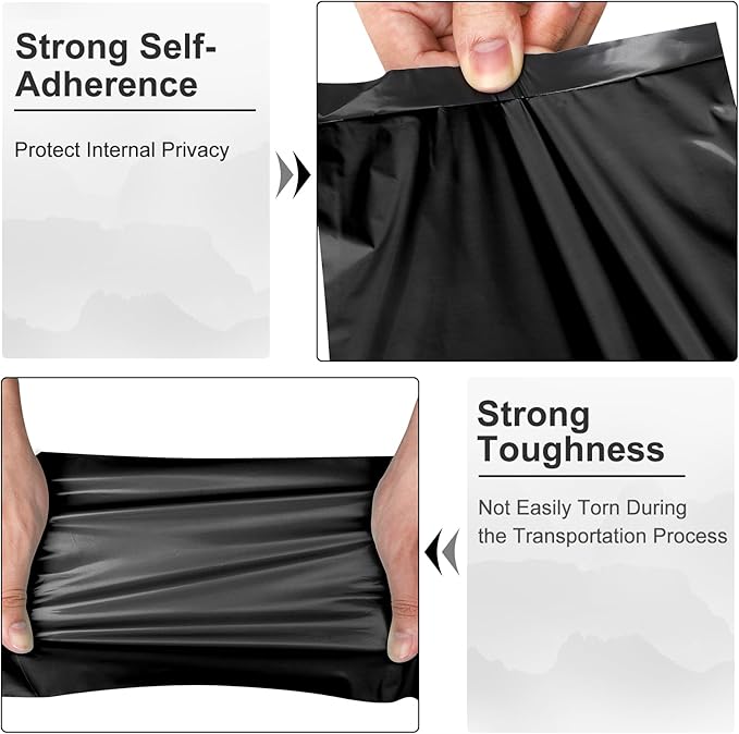 120-Piece Black Poly Mailers - Image 4