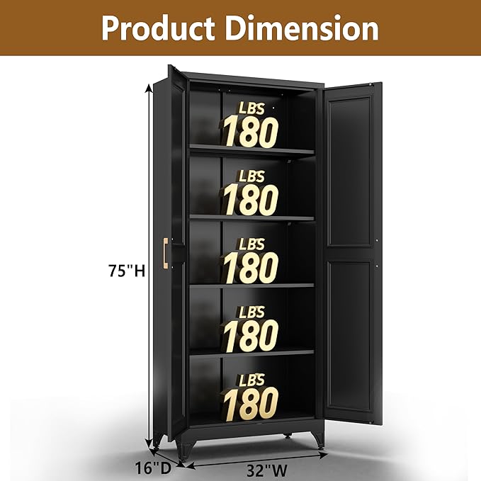 Kitchen Pantry Cabinet, 4 Standing Feet, Cupboard - Image 3