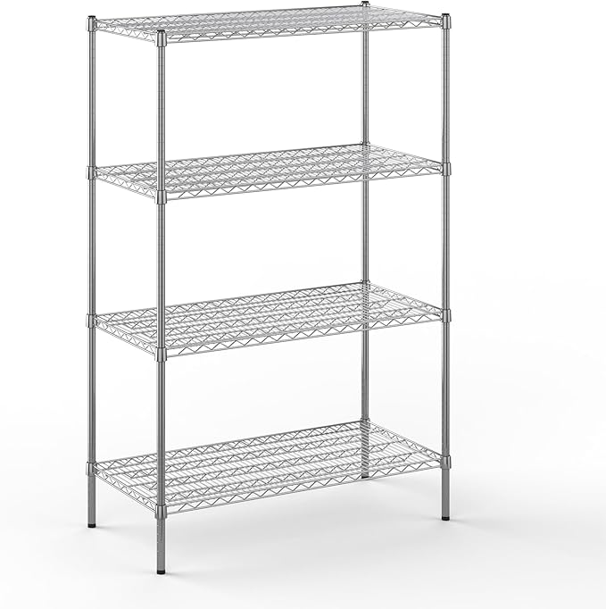 21" Deep x 42" Wide x 64" Height Wire Shelving Kit | 4-Tier | NSF Commercial by Regal+Altair