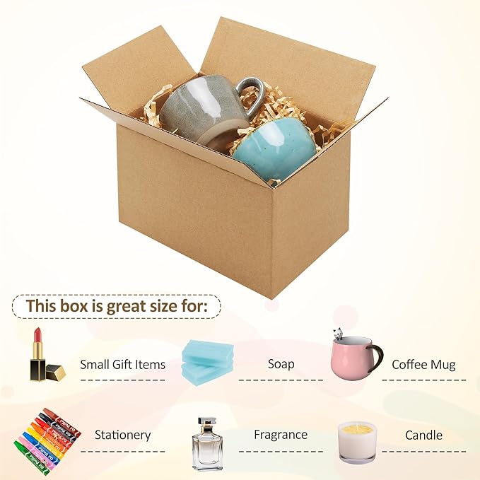 Eupako 6x4x4-Small-Shipping-Boxes-30-Pack-Brown-Corrugated-Box-Mailers - Image 4