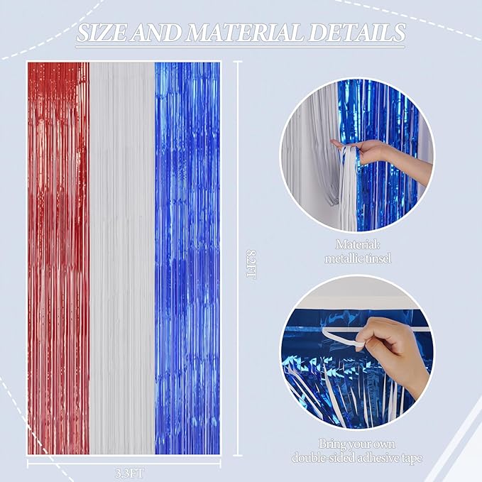3 Pack Foil Fringe Backdrop - Image 3