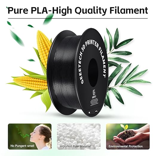 Geeetech 3D Printer Filament, PLA Filament 1.75mm Bundle 2kg - Image 3