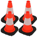 OrangeStar 12" Traffic Cones 4-Pack, Parking Lots, Construction | Indoor & by OrangeStar