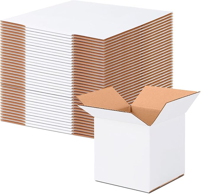 5x5x5 Small Shipping Boxes Set of 40 by JOWLOT