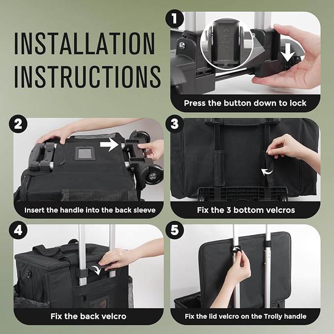 Rolling Cleaning Caddy Bag - Image 8