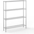 14" Deep x 60" Wide x 74" Height Wire Shelving Kit | 4-Tier | NSF Commercial by Regal+Altair