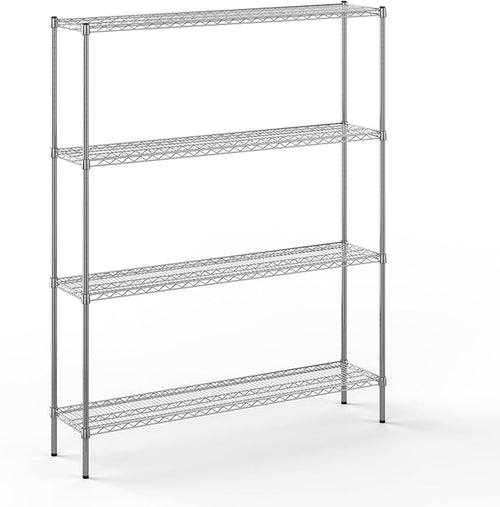 14" Deep x 60" Wide x 74" Height Wire Shelving Kit | 4-Tier | NSF Commercial by Regal+Altair