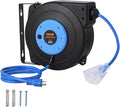 VEVOR 30FT Retractable Extension Cord Reel, 16AWG/3C SJTOW Heavy Duty Power by VEVOR