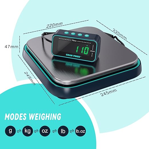 Digital Shipping Scale, 86 lbs/0.1oz Highly Accurate Postal Scale - Image 2