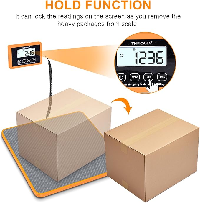 THINKSCALE Shipping Scale, 10g Precision Postal Scale - 440lb Capacity - Image 3