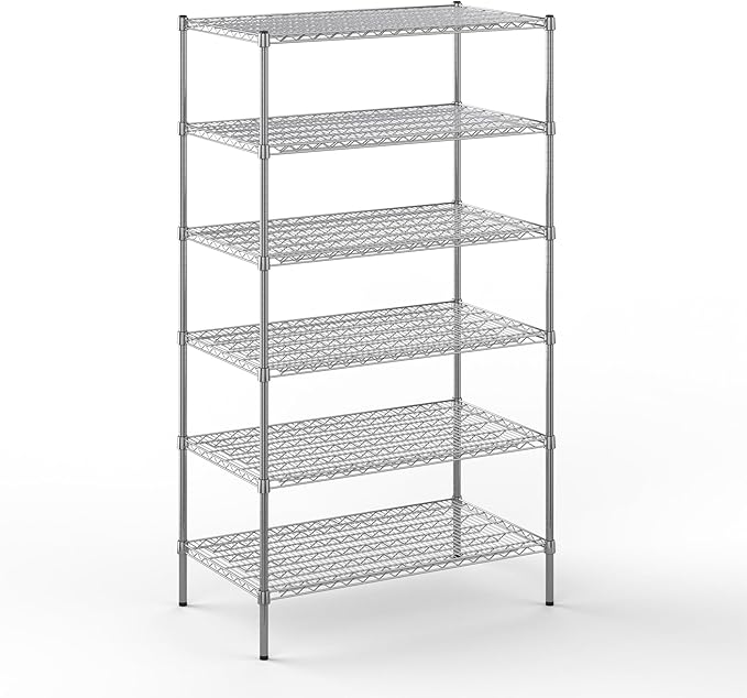 24" Deep x 42" Wide x 74" Height Wire Shelving Kit | 6-Tier | NSF Commercial by Regal+Altair