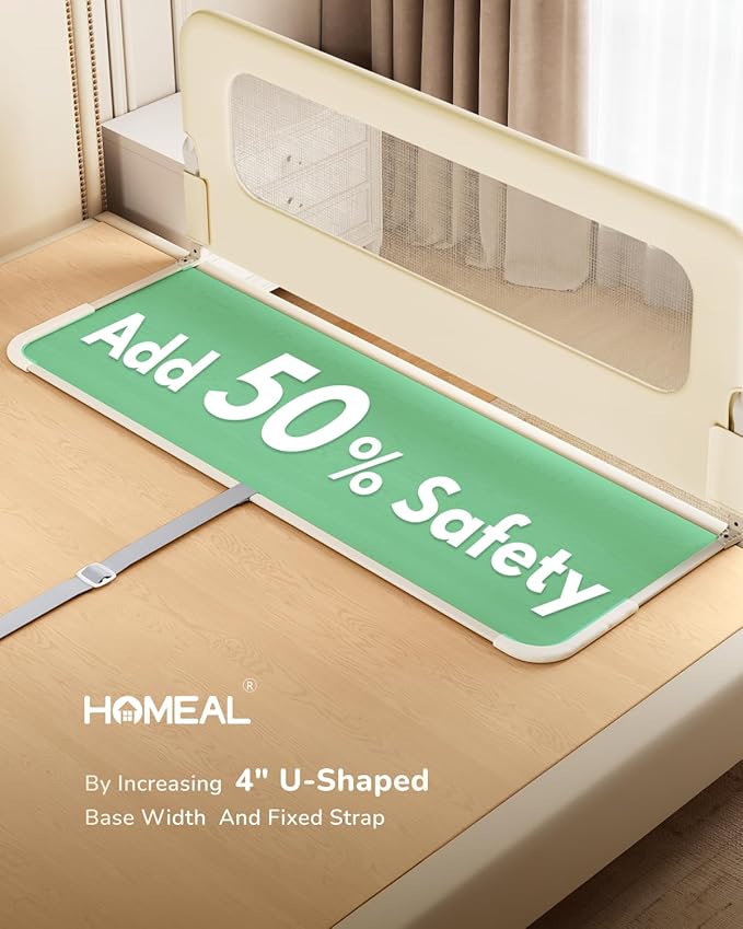HOMEAL Toddler Bed Rails - Image 3