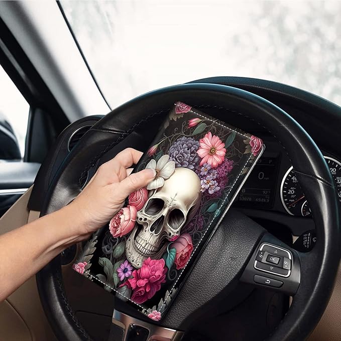 Car Registration & Insurance Holder, Leather Glove Box Organizer, Cool - Image 2