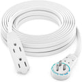Maximm Cable 25 Ft 360° Rotating Flat Plug Extension Cord/Wire, 16 AWG Multi 3 by MaximmCable