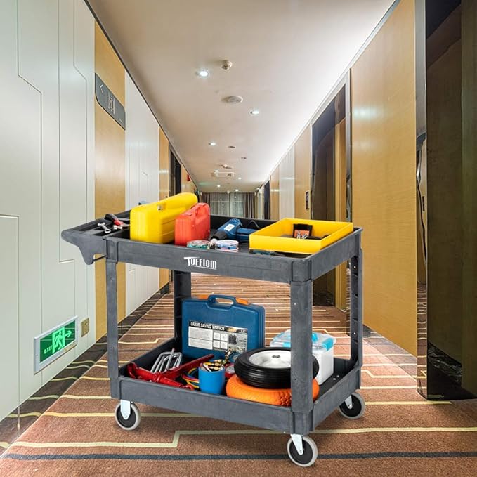 TUFFIOM Plastic Service Utility Cart - Image 6