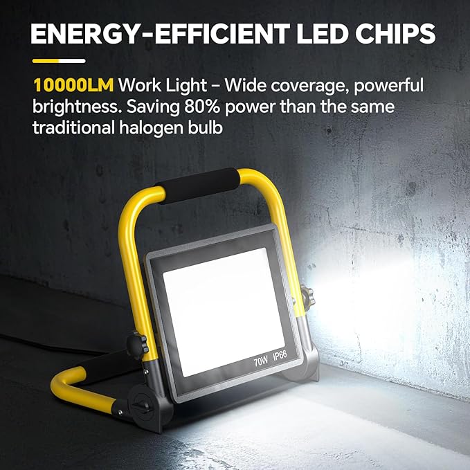 10000 Lumen LED Work Light: Portable Work Light - Image 3