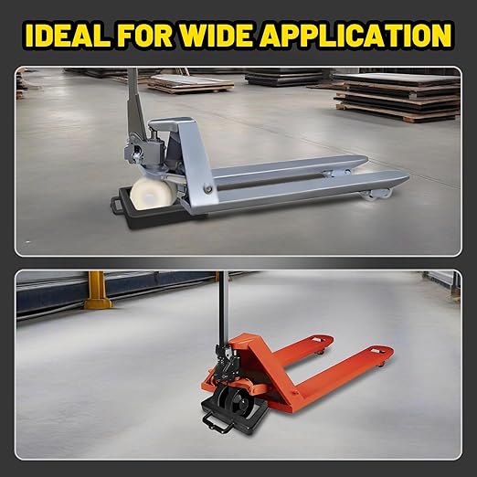 Rubber Heavy Duty Pallet Jack Rubber Wheel Chock 2 Pack, Premium Pallet Jack - Image 5
