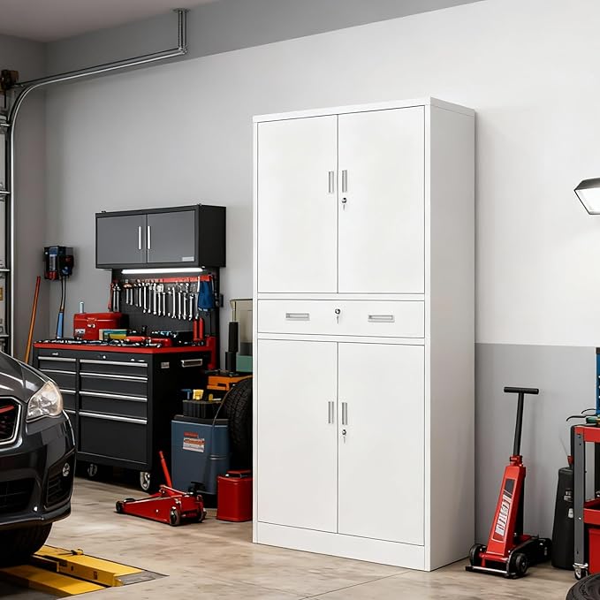 BESFUR 71" H Metal Storage Cabinet - Image 5