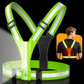 LED Reflective Vest Super Bright Lighting, 360° Visible Running Light by Cuvccnfocusonbikelights