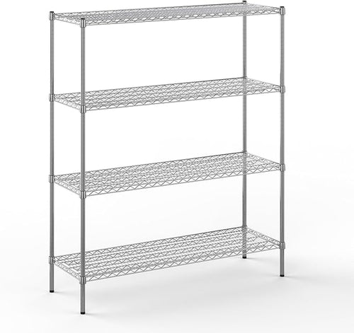 18" Deep x 54" Wide x 64" Height Wire Shelving Kit | 4-Tier | NSF Commercial by Regal+Altair