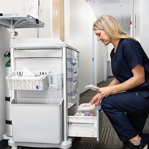 Stand Steady Emergency Crash Cart | Mobile Medical Cart - Image 3