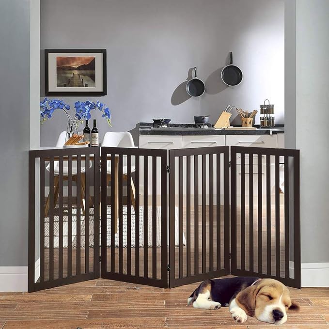 unipaws 36" H Free Standing Pet Gate - Image 2
