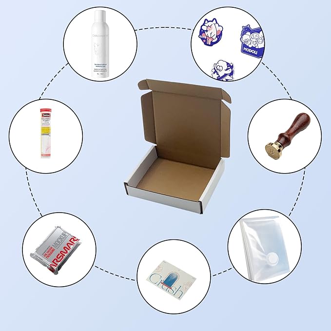 5x4x1 inch Small White Shipping Boxes 50 Pack, Corrugated Cardboard Mailer - Image 8