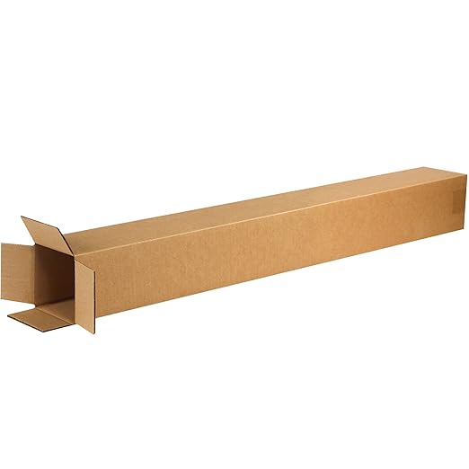 BOX USA Shipping Boxes 4"L x 4"W x 38"H, Storage Box by BOXUSA