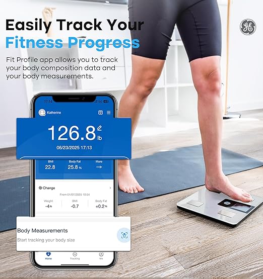 GE Smart Scale for Body Weight BMI Fat Muscle Mass - Image 5