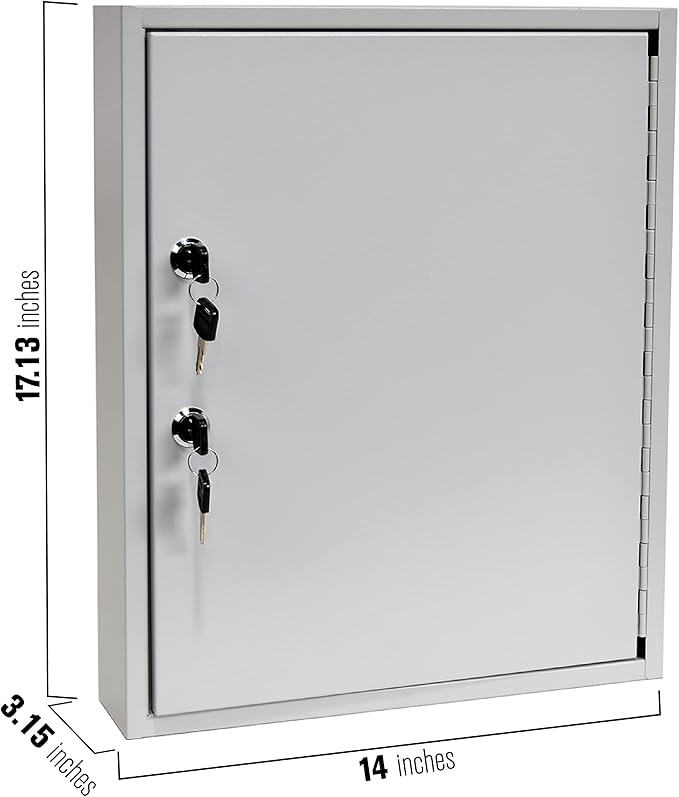 STEELMASTER by BankSupplies 110 Key Cabinet | Dual Lock Control Key Box | - Image 2