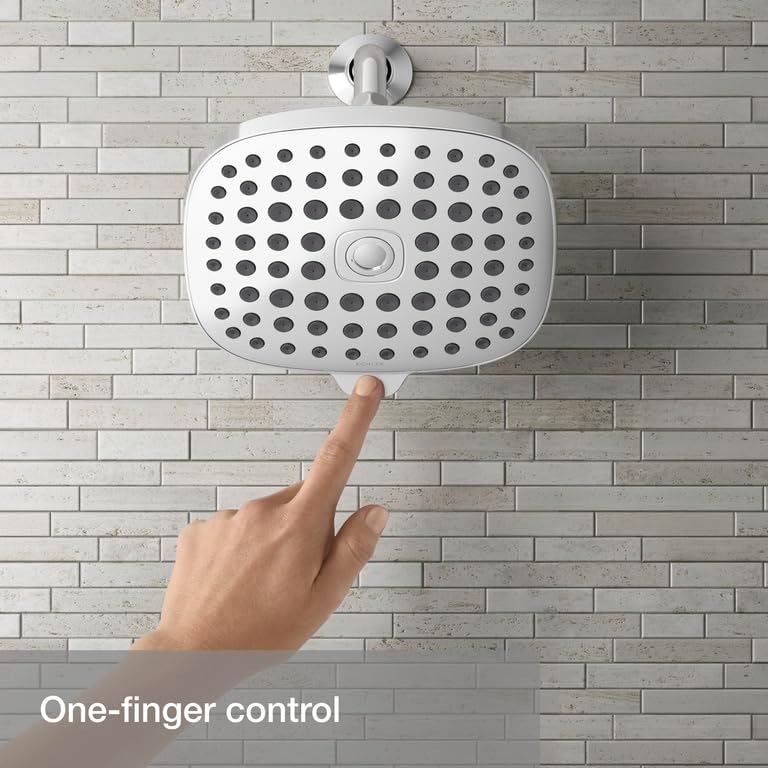 KOHLER R24670-G-CP Aquifer Filtered Showerhead with Water Filter System, Multifunction Shower Head with Filters Combo Kit for Skin and Hair, Polished Chrome - Image 2