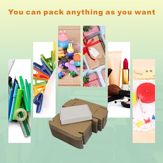 400 Pack 6x4x1'' Small Shipping Boxes, Corrugated Cardboard Mailers - Image 4