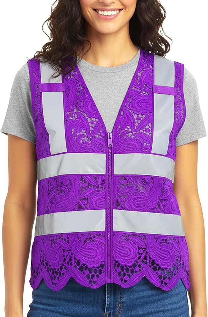 Lace-Mesh Safety Vest for Women & Men - Image 2