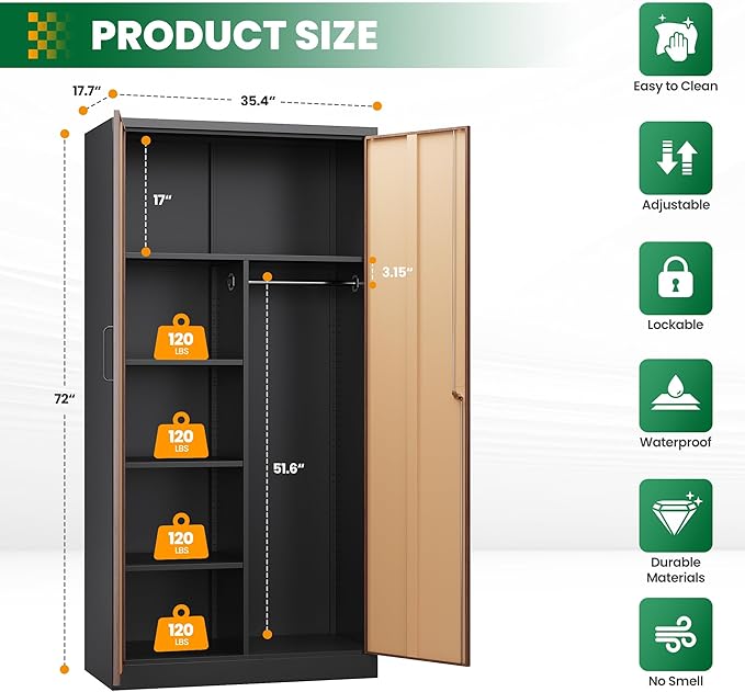 Broom Closet Storage Cabinet - Image 3