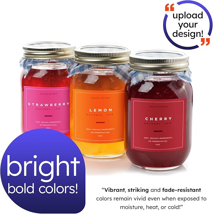Custom Bright Neon Color Labels, Print Your Own Stickers, Upload Your Design - Image 2