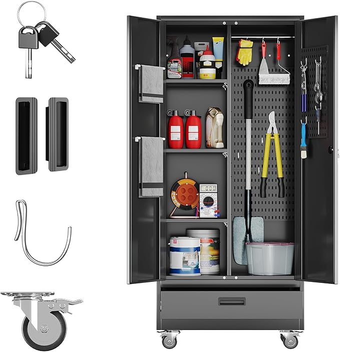 Broom Closet Storage Cabinet by REEMOON