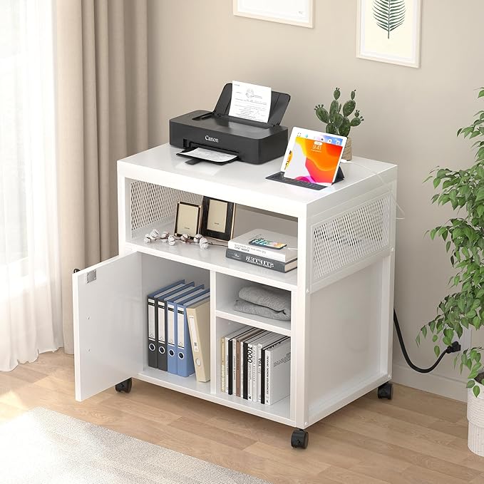 Unikito Rolling File Cabinet Lateral Office Filing Cabinets - Image 2