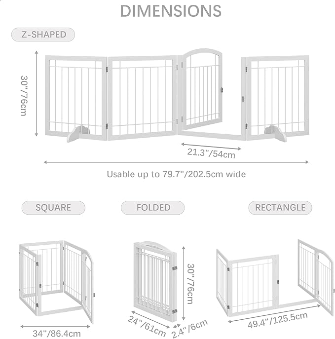 JSB 96-inch Extra Wide 30-inch Tall Dog gate - Image 5