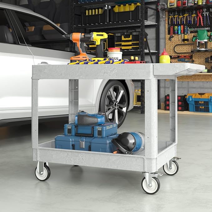 Heavy Duty Plastic Utility Cart - Image 2
