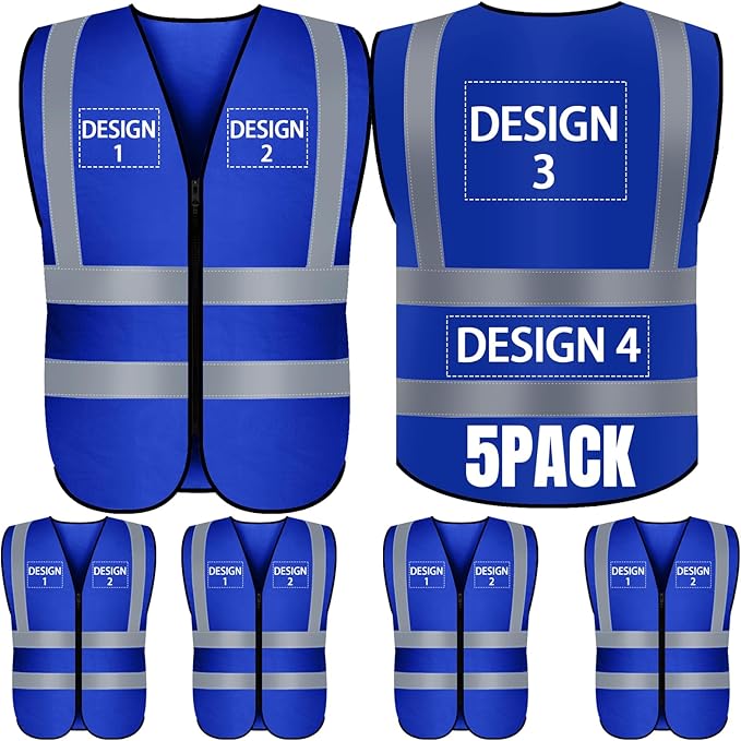 BeautyWill Custom Logo Safety Vest S, 4XL Personalized Safety Vest High by BeautyWill