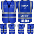 BeautyWill Custom Logo Safety Vest S, 4XL Personalized Safety Vest High by BeautyWill