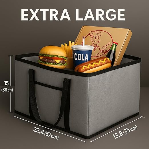 musbus insulated catering bag 22x14x13 Very heat XXXL Insulated Food Delivery - Image 7