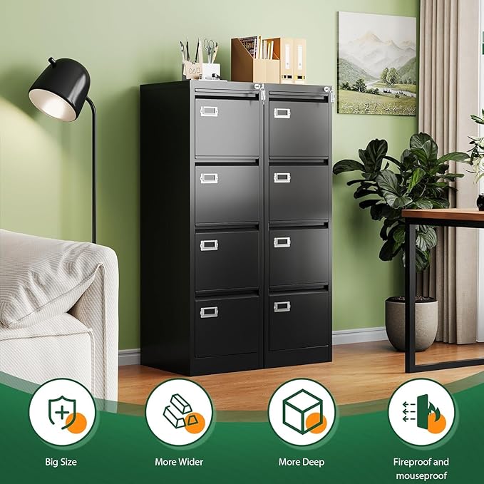 Letaya 4 Drawer File Cabinet - Image 8