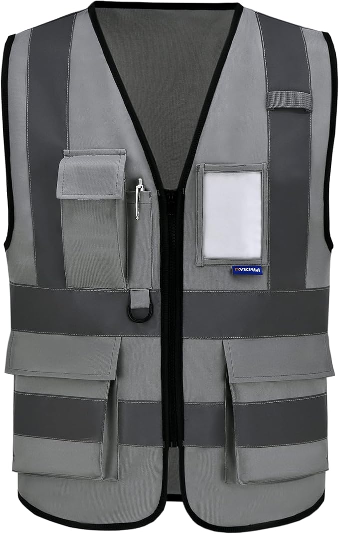 A-SAFETY grey security vest by A-SAFETY