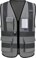 A-SAFETY grey working vest by A-SAFETY