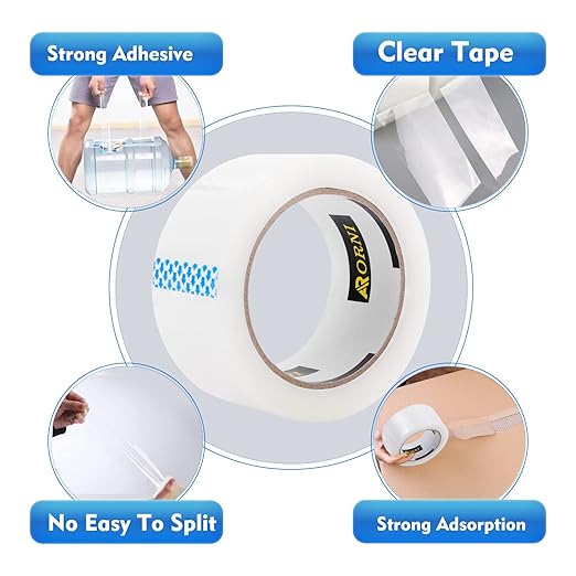 Packing Tape Heavy Duty Refill 36 Rolls Sealing Great - Image 5